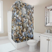 Rideaux De Douche Plage de galets (En situation)