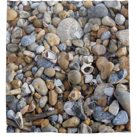 Rideaux De Douche Plage de galets (Devant)