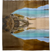 Rideaux De Douche plage de l'océan (Devant)