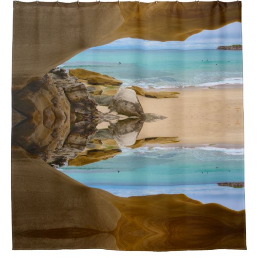 Rideaux De Douche plage de l'océan (Devant)