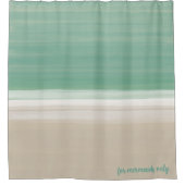 Rideaux De Douche Plage de sable turquoise moderne Ocean Custom (Devant)