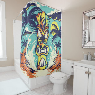 Rideaux De Douche Plage de Tiki