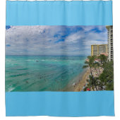 Rideaux De Douche Plage de Waikiki (Devant)