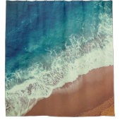 Rideaux De Douche Plage d'eau de mer sable fin (Devant)