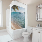 Rideaux De Douche plage pétillante (En situation)