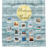 Rideaux De Douche Plage Photo (Devant)