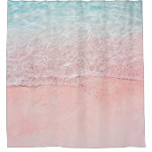 Rideaux De Douche Plage rose et vague (Devant)
