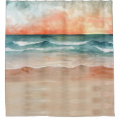 Rideaux De Douche Plage Rustique (Devant)