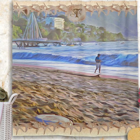 Rideaux De Douche Plage Starfish Los Muertos 786