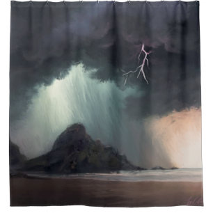 Rideaux De Douche Plage Stormy