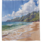 Rideaux De Douche Plage tropicale Hawaï (Devant)