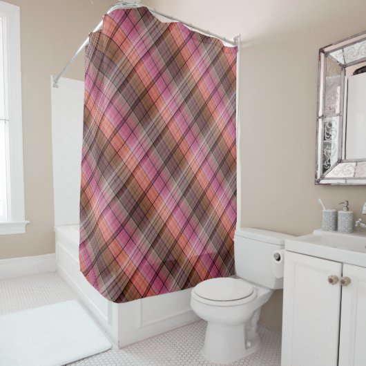 Rideaux De Douche Plaid (En situation)