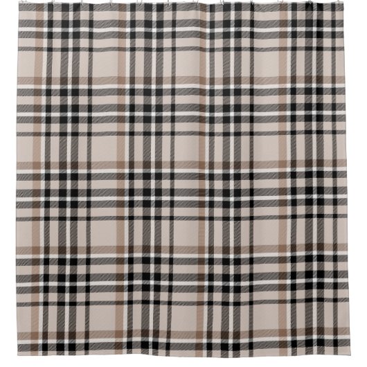 Rideaux De Douche Plaid beige (Devant)