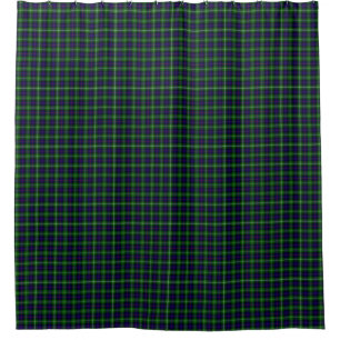 Rideaux De Douche plaid bleu vert de tartan du sud