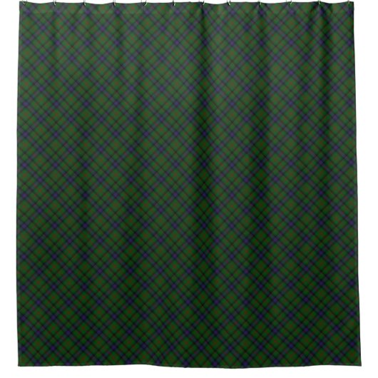 Rideaux De Douche Plaid bleu vert tartan Park (Devant)