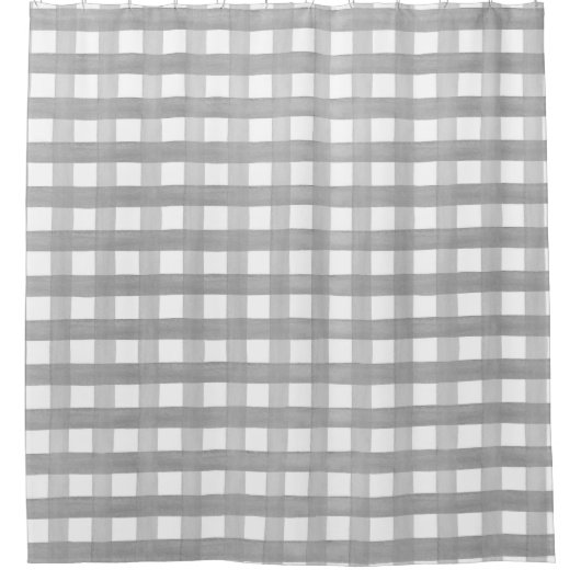 Rideaux De Douche Plaid contre le buffle blanc gris de l'agriculture (Devant)