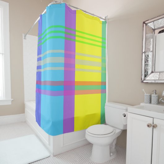 Rideaux De Douche Plaid de Pâques (En situation)