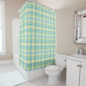Rideaux De Douche Plaid en pastel (En situation)