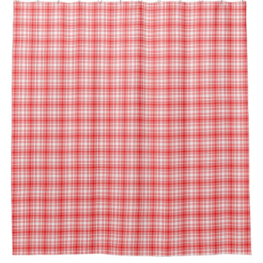 Rideaux De Douche Plaid rouge (Devant)