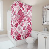 Rideaux De Douche Plaid scandinave (En situation)