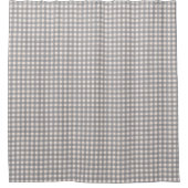 Rideaux De Douche Plaid Shower Curtain Coral Grey with Modern Charm (Devant)