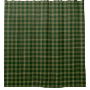 Rideaux De Douche Plaid Tartan Vert