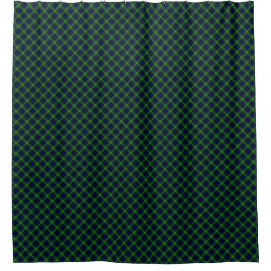 Rideaux De Douche Plaid vert bleu Lamont tartan (Devant)