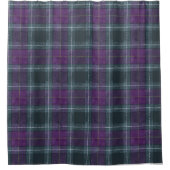Rideaux De Douche Plaid vert pourpre (Devant)