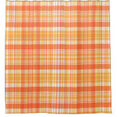 Rideaux De Douche Plaids jaunes oranges Country (Devant)