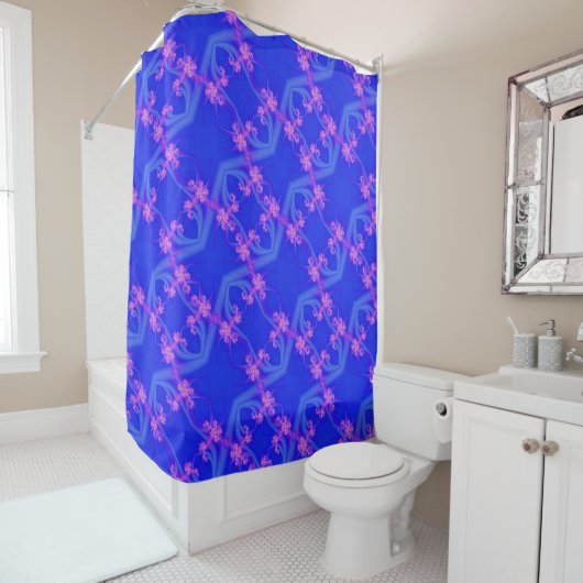 Rideaux De Douche Plaisir Pervenche (En situation)