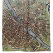 Rideaux De Douche Plan de Paris (Devant)