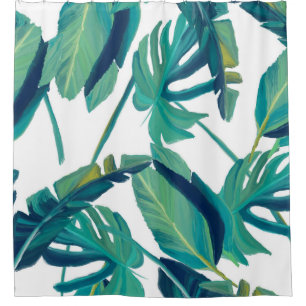 Rideaux De Douche Planchers draps nature tropicale
