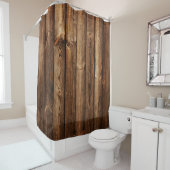 Rideaux De Douche Planches de bois (En situation)