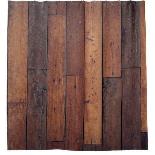 Rideaux De Douche planches en bois (Devant)