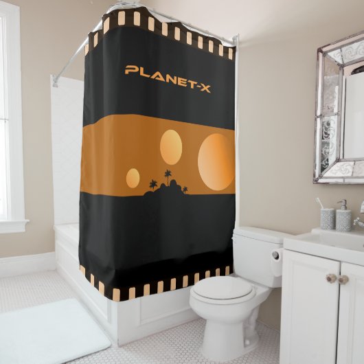 Rideaux De Douche Planet X (En situation)