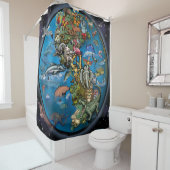 Rideaux De Douche Planète animale (En situation)