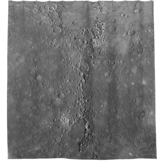 Rideaux De Douche Planète extérieure de lune de grands cratères (Devant)