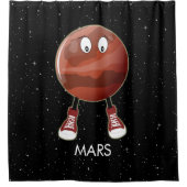 Rideaux De Douche Planète Mars & Stars (Devant)