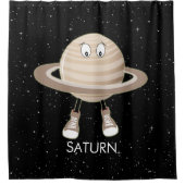 Rideaux De Douche Planète Saturne & étoiles (Devant)