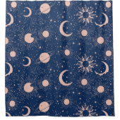 Rideaux De Douche Planètes et étoiles Motif (Devant)