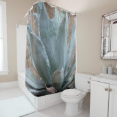 Rideaux De Douche Plante Agave Bleu (En situation)