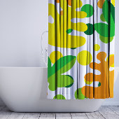 Rideaux De Douche plante coloré