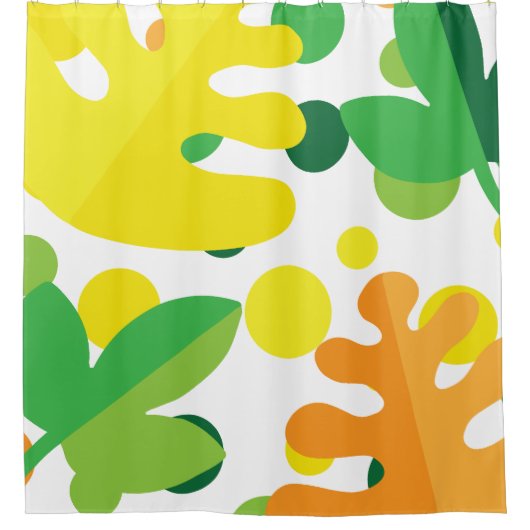 Rideaux De Douche plante coloré (Devant)