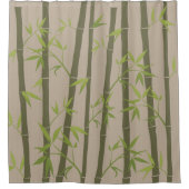 Rideaux De Douche Plantes de bambou vert naturel (Devant)