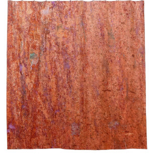 Rideaux De Douche Plaque métallique rouillée gravée par corrosionabs