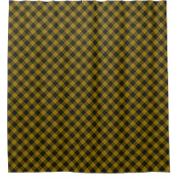 Plaque noire jaune tartan MacLeod