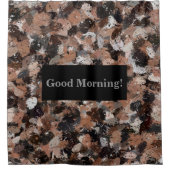 Rideaux De Douche Plaques de peinture noire, Brown et grise (Devant)