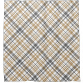 Rideaux De Douche Plat Beige Et Gris (Devant)