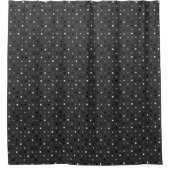 Rideaux De Douche  Playful Gray Black Pixels Check Pattern (Devant)
