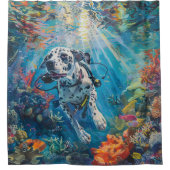 Rideaux De Douche Plongée sous-marine dalmate (Devant)